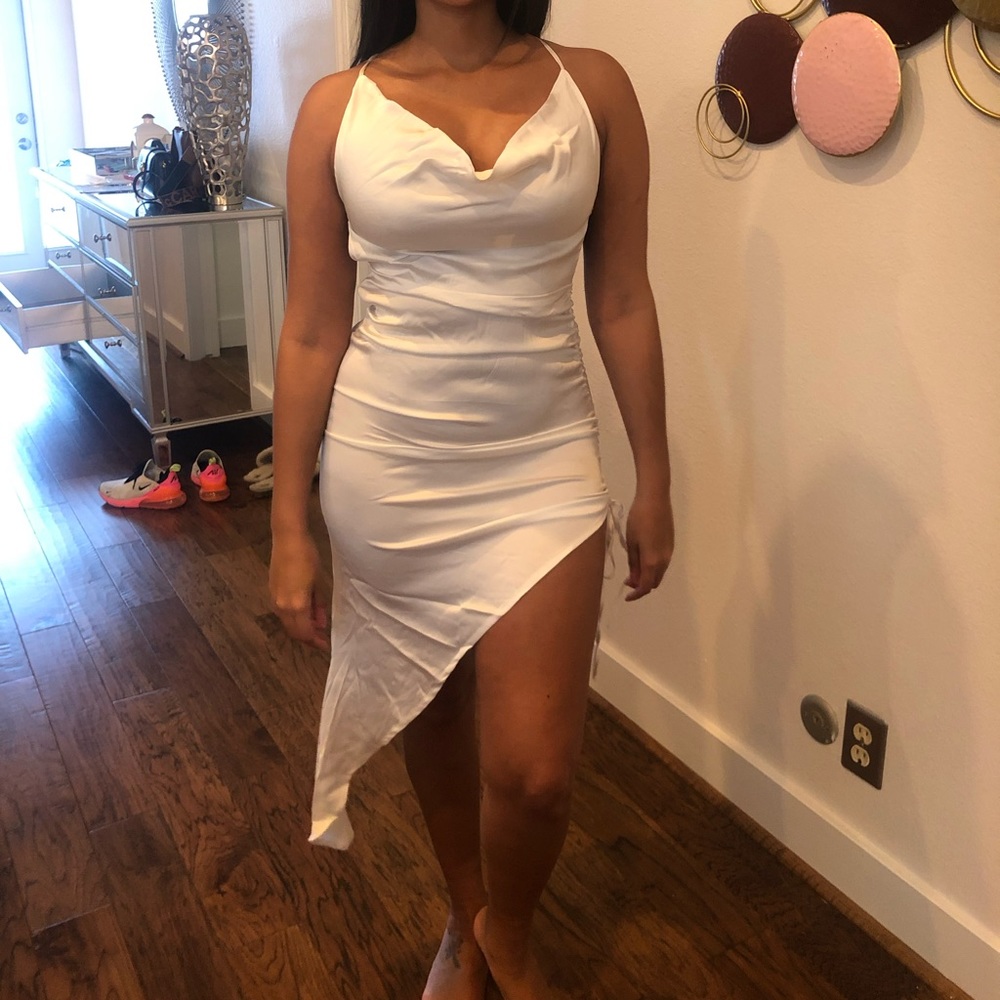 White dress.